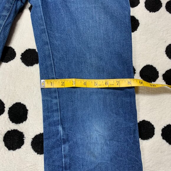 Wrangler Jeans Cowboy Cut Bootcut Mens 28x34 Blue Denim 936PWD Western Rodeo - Picture 12 of 14